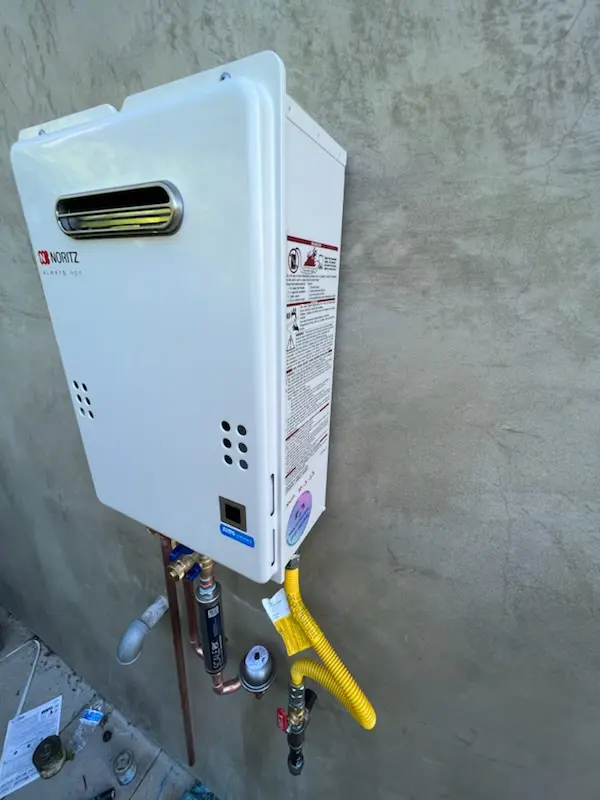 Tankless water heater installation for Cedarcrest homes